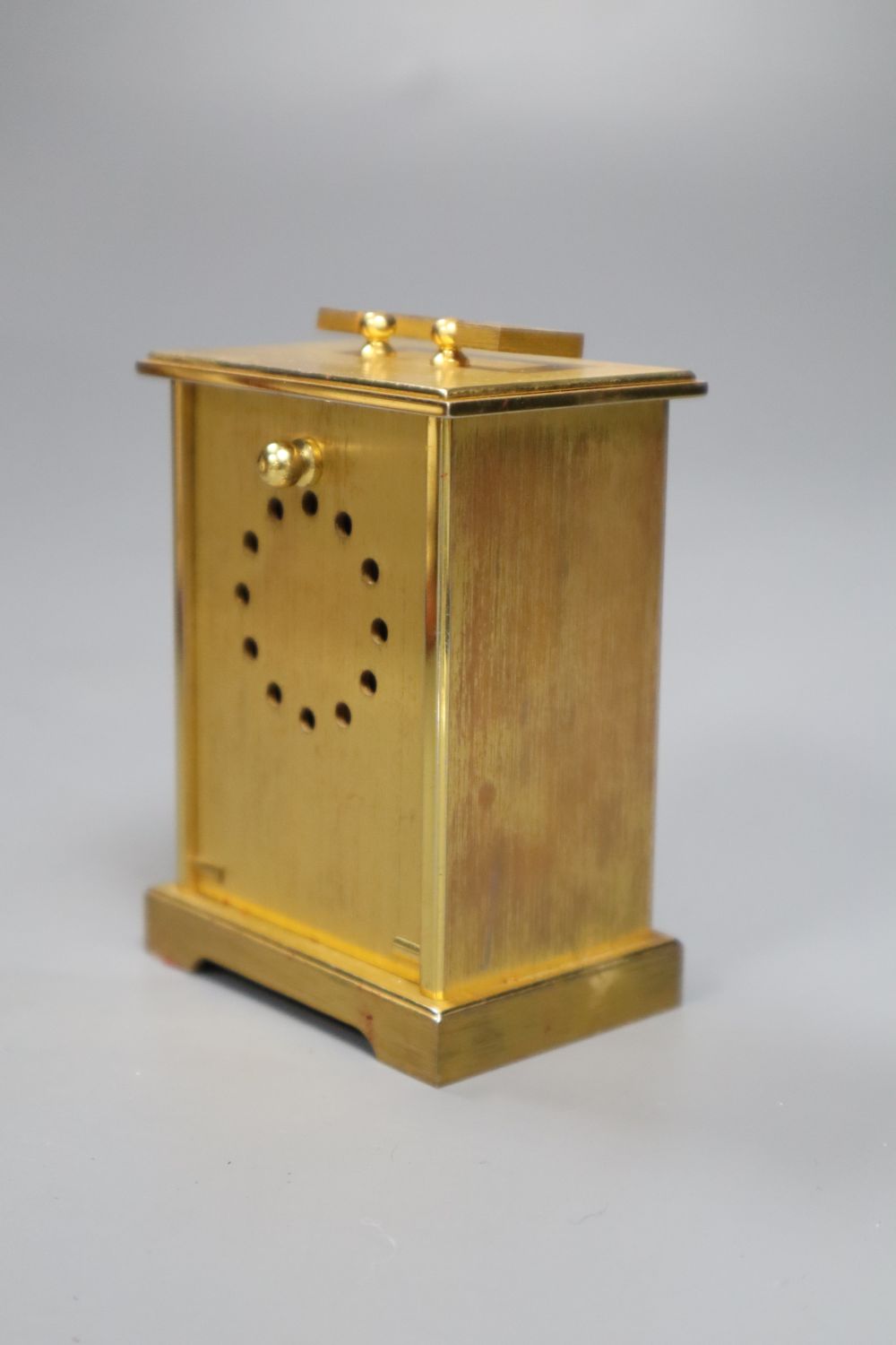 A cased Pontifa carriage timepiece, height 11.5cm incl. case